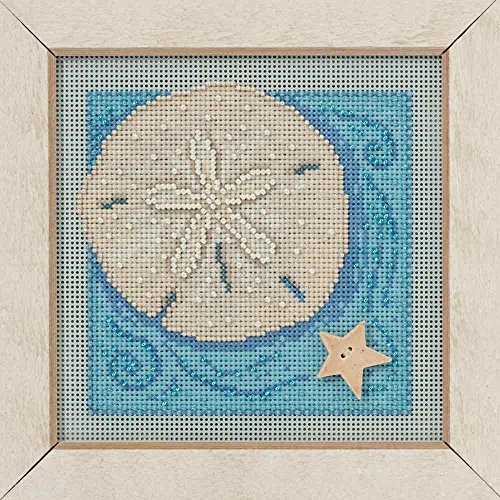 Sand Dollar Beaded Counted Cross Stitch Kit Mill Hill 2016 Buttons & Beads Spring MH141612