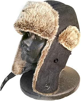 Amazon Co Jp パイロットキャップ メンズ レディース 帽子 防寒 耳あて付き 調節可能 スキー スノボ スノーボード ボンバーハット Acc エーシーシー フライト キャップ トラッパーハット 釣り 登山 Pilot Wolf チャコールグレー スポーツ アウトドア