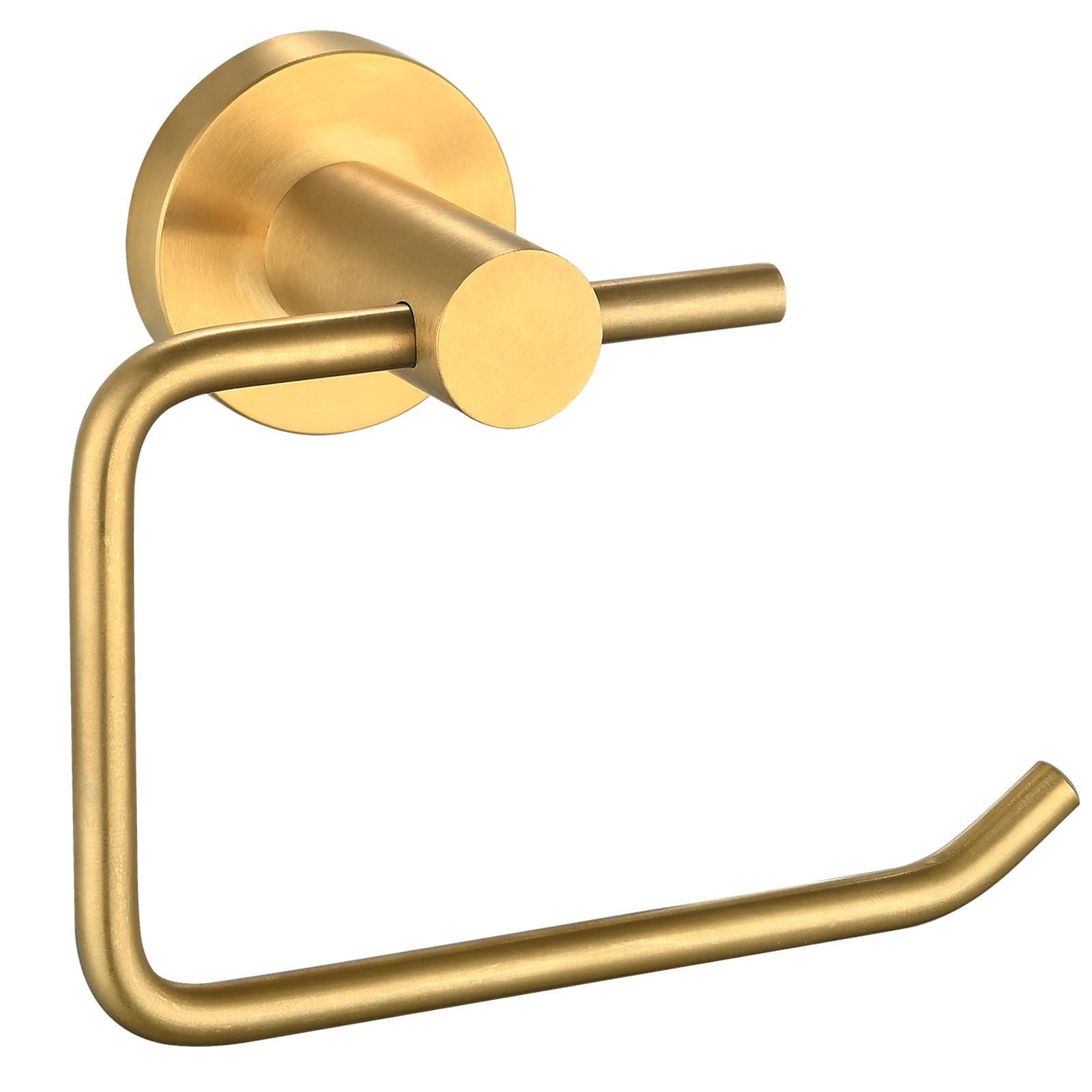 Katezon Toilet Paper Holder, Premium 304 Stainless Steel Rustproof Wall Mounted Toilet Roll Holder for Bathroom, Kitchen, Washroom (Gold)