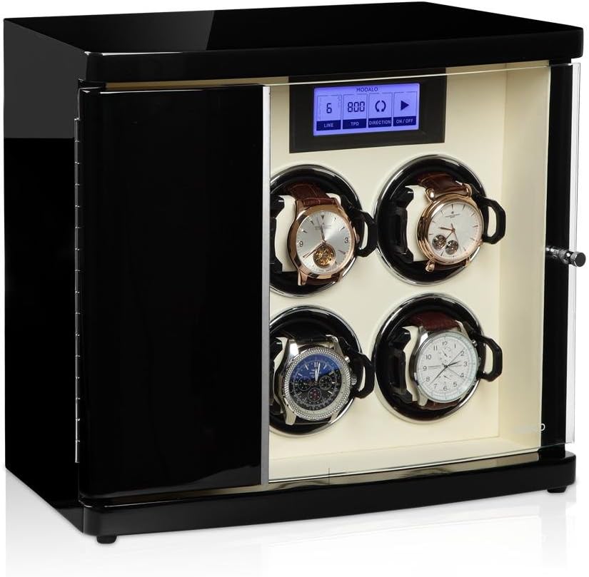 Timeless Modalo MV3 Watch Winder for Automatic 3006123 6 in Black/Beige