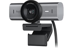 Logitech MX Brio Ultra HD 4K Collaboration, Streaming Webcam, 1080p at 60 FPS, Show Mode, Works with Microsoft Teams, Zoom, G