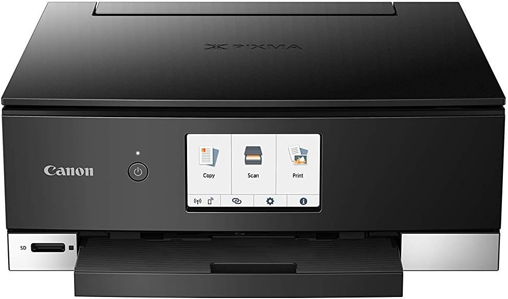Canon TS8250 Multifunction Inkjet Printer - Black + Extra Set Of Original CLI-581XL/PGI-580XL Canon Inks (B,C,M,Y, Pigment Black, Photo Blue)