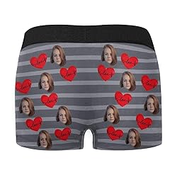 Custom Funny Face Boxer, I Licked You So It's Mine