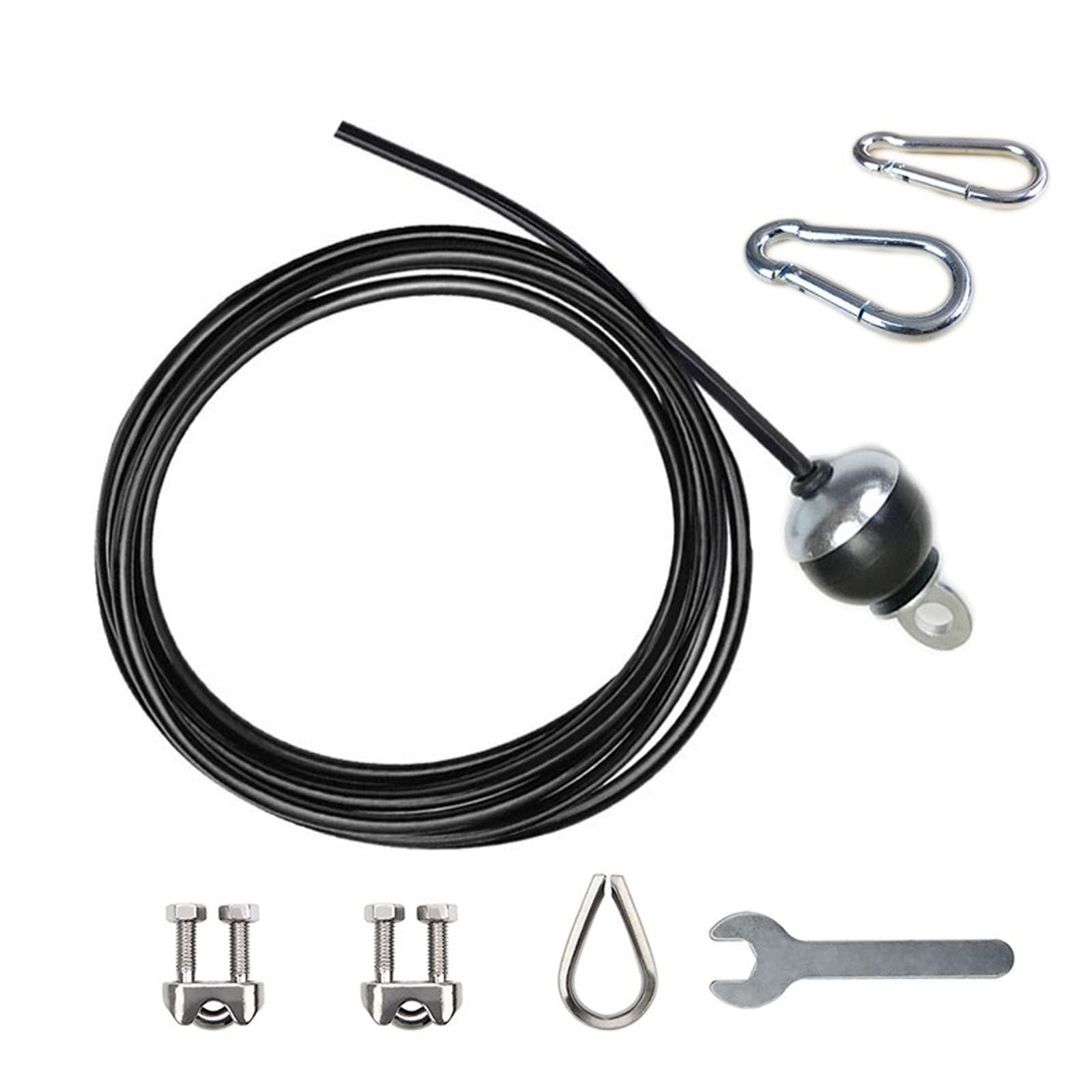 BBYPP Fitness Steel Cable, Adjustable Gym Steel Wire For Home Gym Pulley System (Size : 4m)