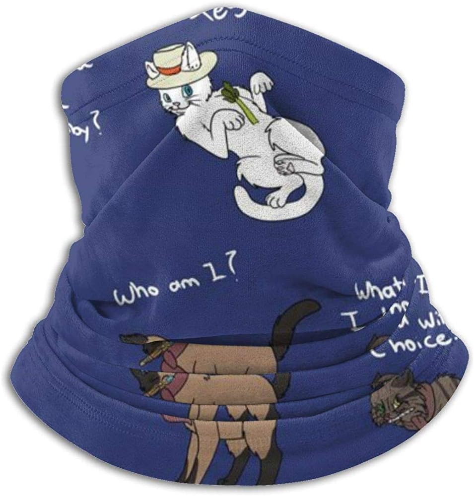 air kong Doctor Who Cats Neck Warmer Gaiter For Men Women Headband Face Mask Bandana Head Wrap Scarf Headwear Winter For Ski Running