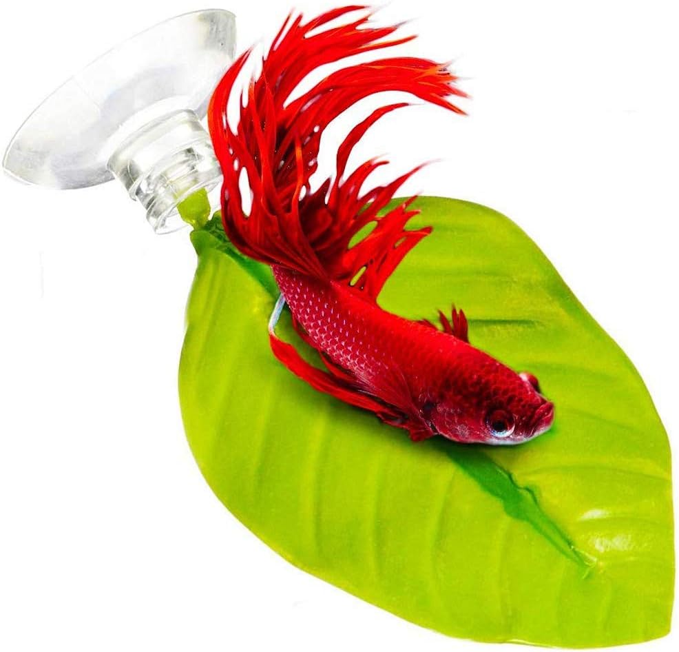 lffopt Plastic Aquarium Plants Betta Fish Leaf Fish Tank Ornaments Medium Water Plant Ornament Aquarium Ornaments Large Aquarium Water Plants 1pc,3.54inch