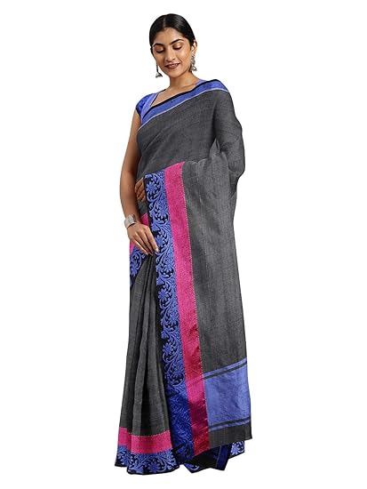 Banarasi Poly Silk Saree, with Un-stitched Blouse Piece - Powerloom made Traditional Banarasi Sari for Women by ART Retail