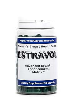 Estravol - Brustvergrößerung Pillen, 1000s verkauft, 100% Erstattung Garantie, 90 Kapseln mit mehr als 5 Zutaten für Brustver