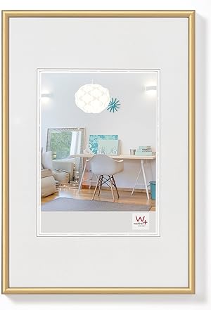 walther design Bilderrahmen gold 60 x 90 cm New Lifestyle Kunststoffrahmen KV090G
