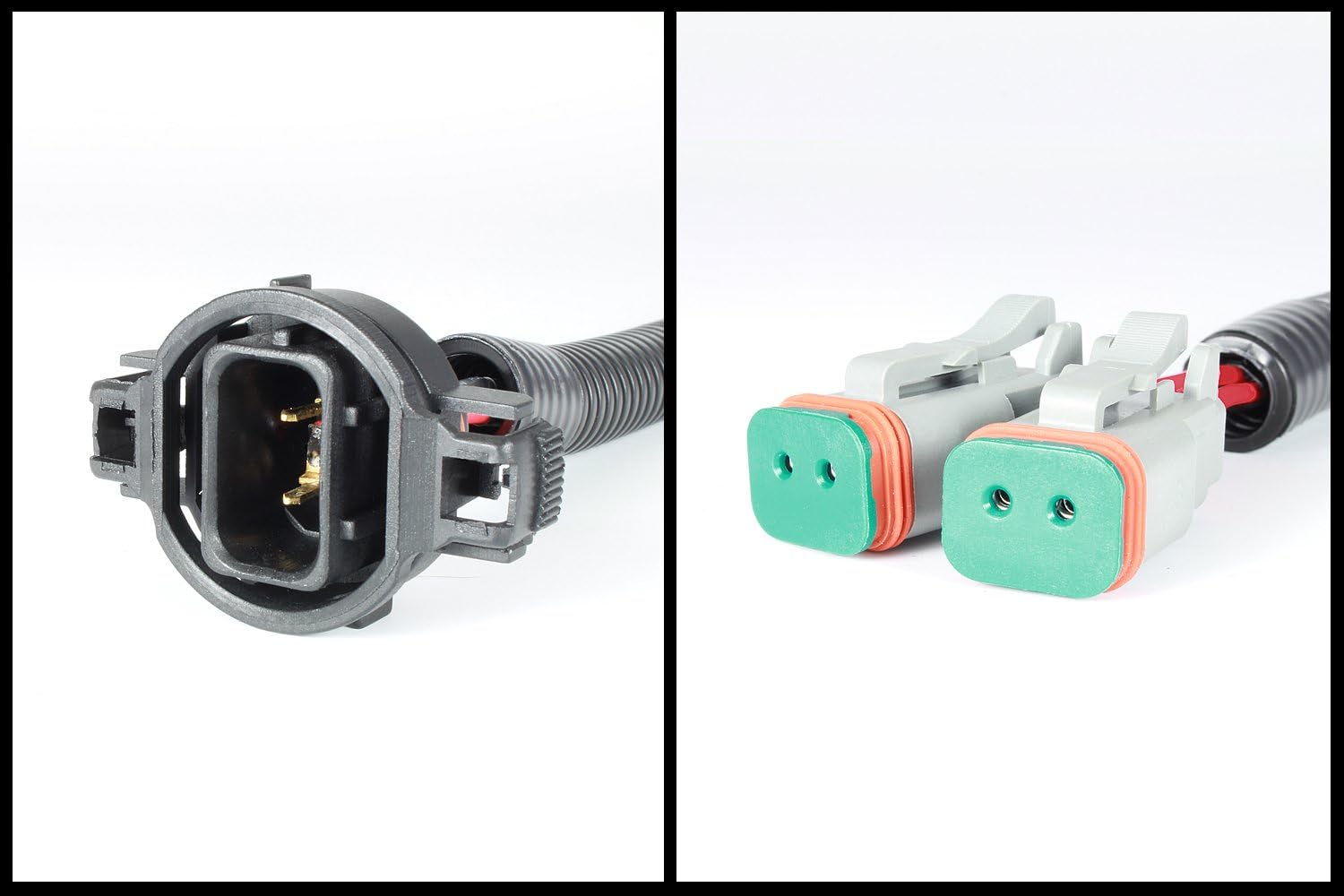 Starkey ProductsFog Light Wiring Adapters H16 to Deutsch Dual Output - Set - Fits 2504, 5202, 9009 and PSX24W Bulb Connectors