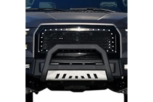 TLAPS 7422439277281 Compatible With 1998-2011 Ford Ranger Matte Black AVT Style Bull Bar Guard with Stainless Skid Plate