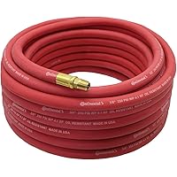 Continental 50 ft x 3/8 in Red Rubber Air Hose 250 PSI