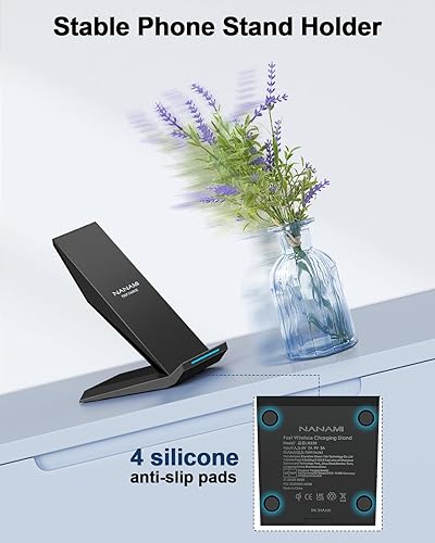 Fast Wireless Charger, NANAMI 15W Qi Certified Wireless Charging