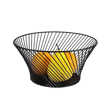 Display Basket Fruit Bowl Favourall Geometric Metal Wire