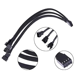 heaven2017 3-in-1 4 PIN Fan Extension Cable