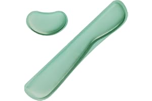 LIZPARE Keyboard Wrist Rest Mouse Wrist Support Set, Memory Foam Wrist Rest Pad for Computer Laptop Keyboard Mouse, Ergonomic Wrist Cushion Support for Typing Pain Relief, Gaming Home Office, Green
