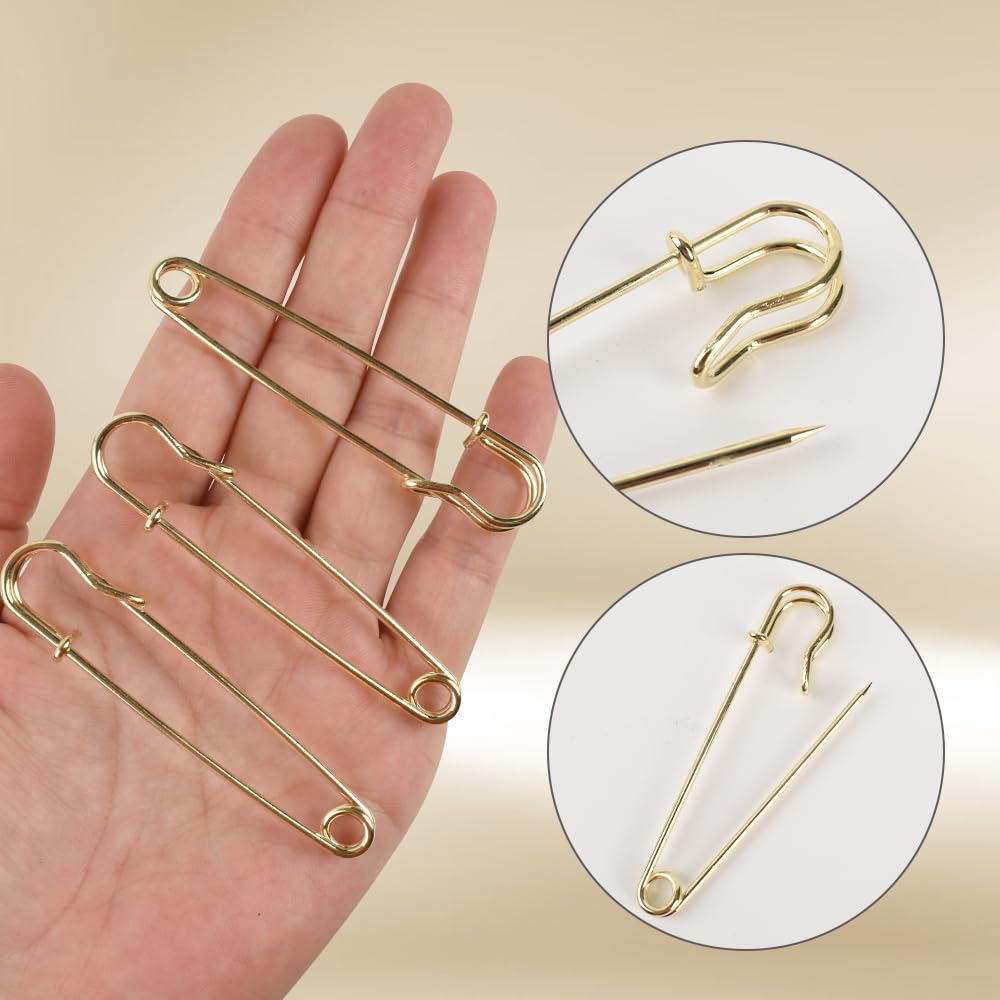 Hanycon 30 Pcs Extra Large Safety Pins, 3