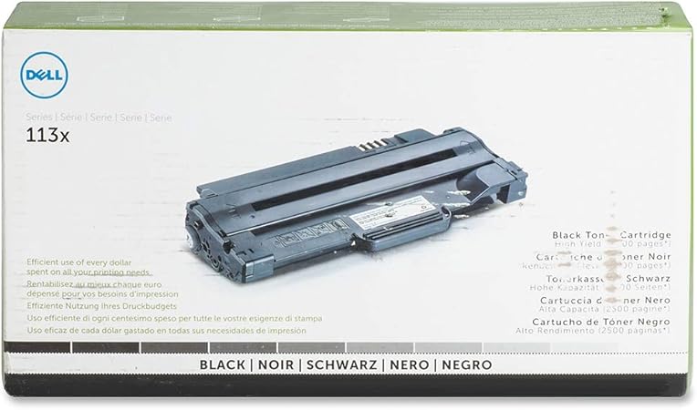7h53w 2mmjp Black 1 Pack No Chip Sros Compatible Toner Cartridge Refill Replacement For Dell 1130 1130n 1133 1135n 330 9523 Computer Accessories Peripherals Printer Ink Toner