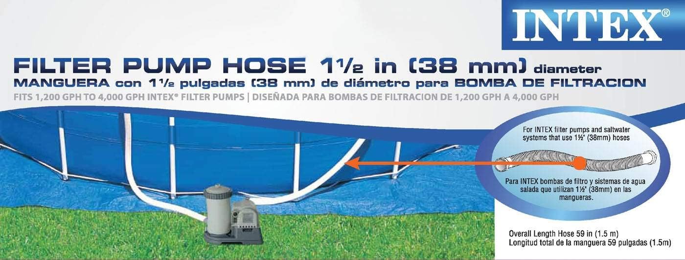 Intex 29060E Hose & Nut Set for Pump, 1-Pack, Gray : Swimming Pool Pump Parts : Garden & Outdoor