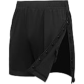 Deyeek Men's Snap Tear Away Athletic Shorts - Breakaway Adaptive Post Hip Knee Surgery Recovery With Pockets