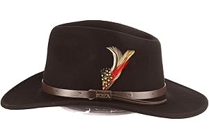 Scala Classico Men's Crushable Felt Outback Hat