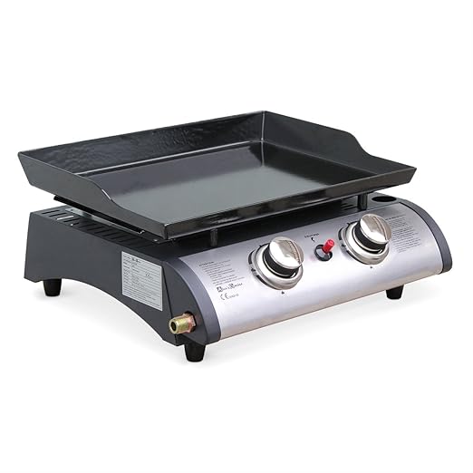 Roller Grill psf600g plancha gaz 6400w plaque fonte 10mm 60x40cm Maison et 