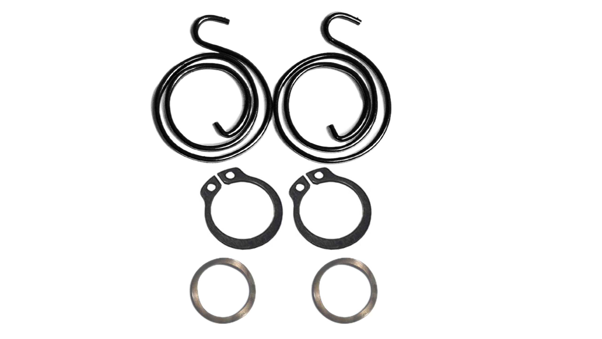 Door Handle Springs Replacement Repair Kit 2 x 2.5 Turn Spring Coil Plus 2 x Circlips Plus 2 x Wave Washers | Use Circlip Pliers to Replace Coil Springs Lock Installation