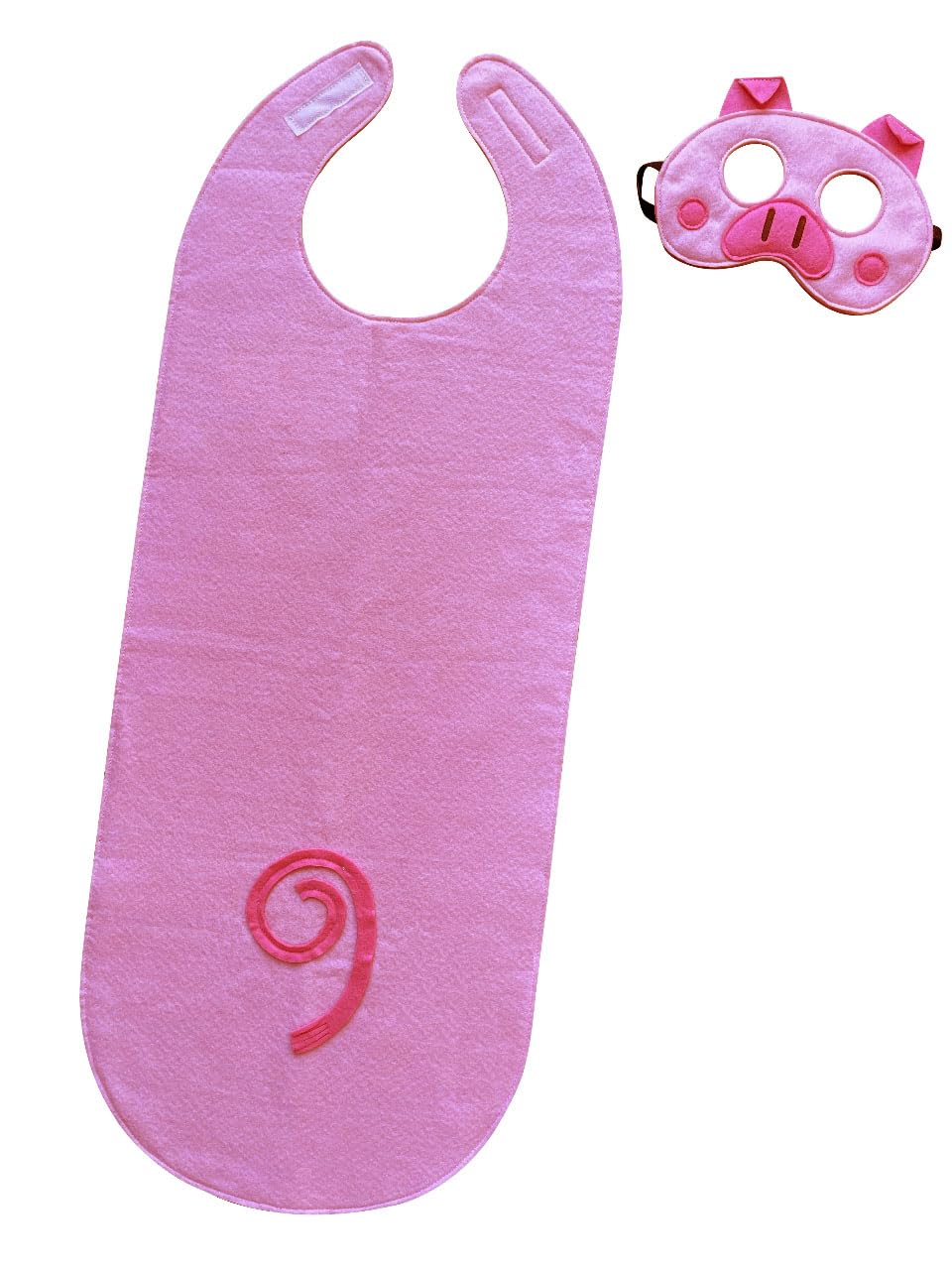 ZAC HOME World Book Day Piggy Pink Pig Costume Dress Up Outfit (Pink)