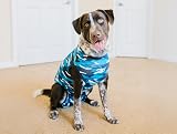 Suitical Recovery Suit Dog XX-Small Blue Camouflage view 2