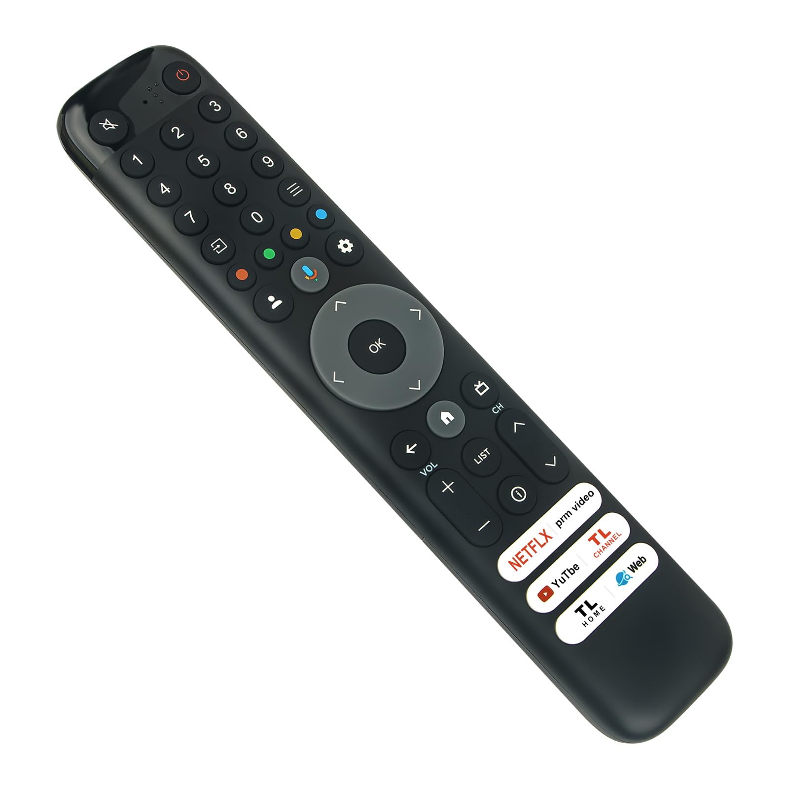 VINABTY RC833-GUB1 Remote Control Replace fit for TCL RC833 GUB1 LCD QLED Smart TV Remote Control Applicable to TCL TV 58P635 65C745 65C845 65C855 RC833GUB1