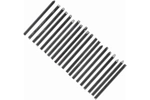 Estink 20pcs Metal Jewelry Anvil Chisel, Premium Stainless Steel Punch Stamp Set for HandCarved Jewelry Patterns, 4mm Shank D