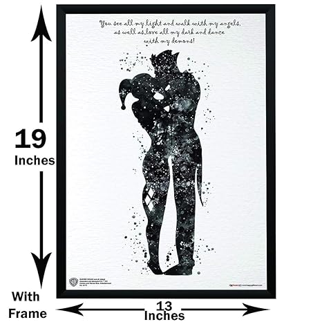 Happy Giftmart Sucide Squad Joker And Harley Quinn Kiss Love Quote