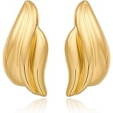 HESSAWELL Gold Dangle Earrings Statement Chunky Earrings for Women Vintage Jewelry