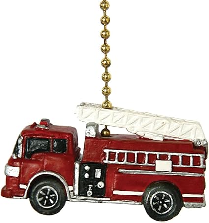 Fire Truck Fire Engine Firefighter Ceiling Fan Pull Ceiling Fan Pull Chain Ornaments Amazon Com