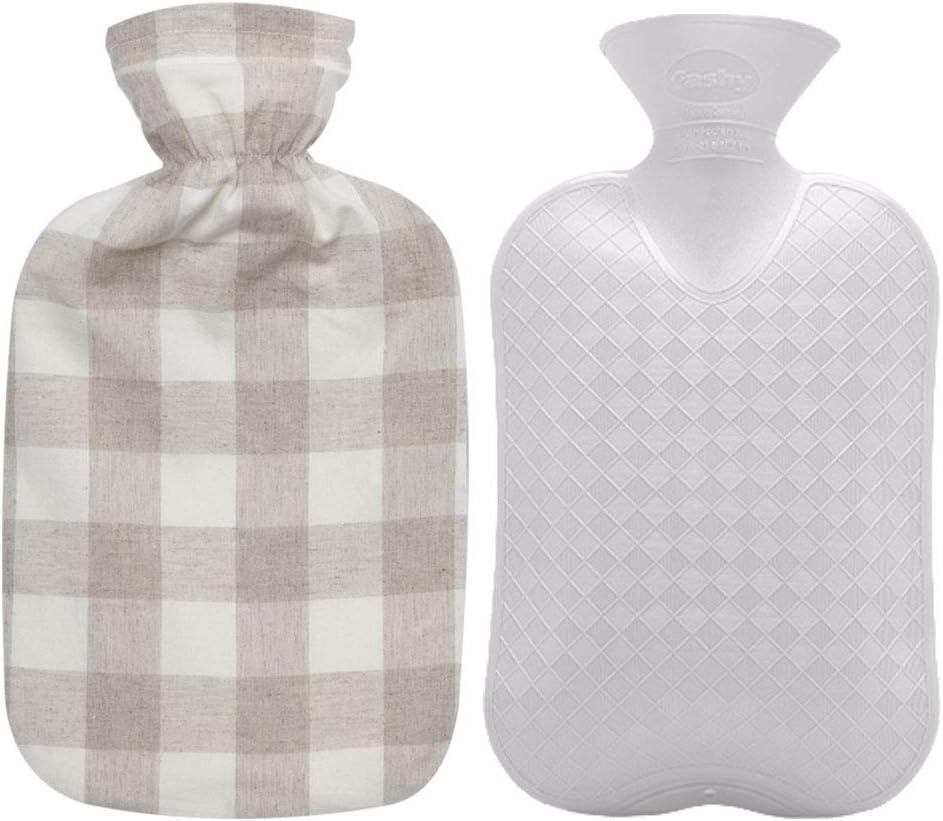 Fashy Hot Water Bottle with Organic Cotton Cover (Ivory, 67oz): Health & Personal Care