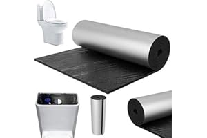 Toilet Tank Insulation Liner, Waterproof Toilet Tank Cover, 100×40cm Self-Adhesive Toilets Anti Condensation Kit, for Bathtub