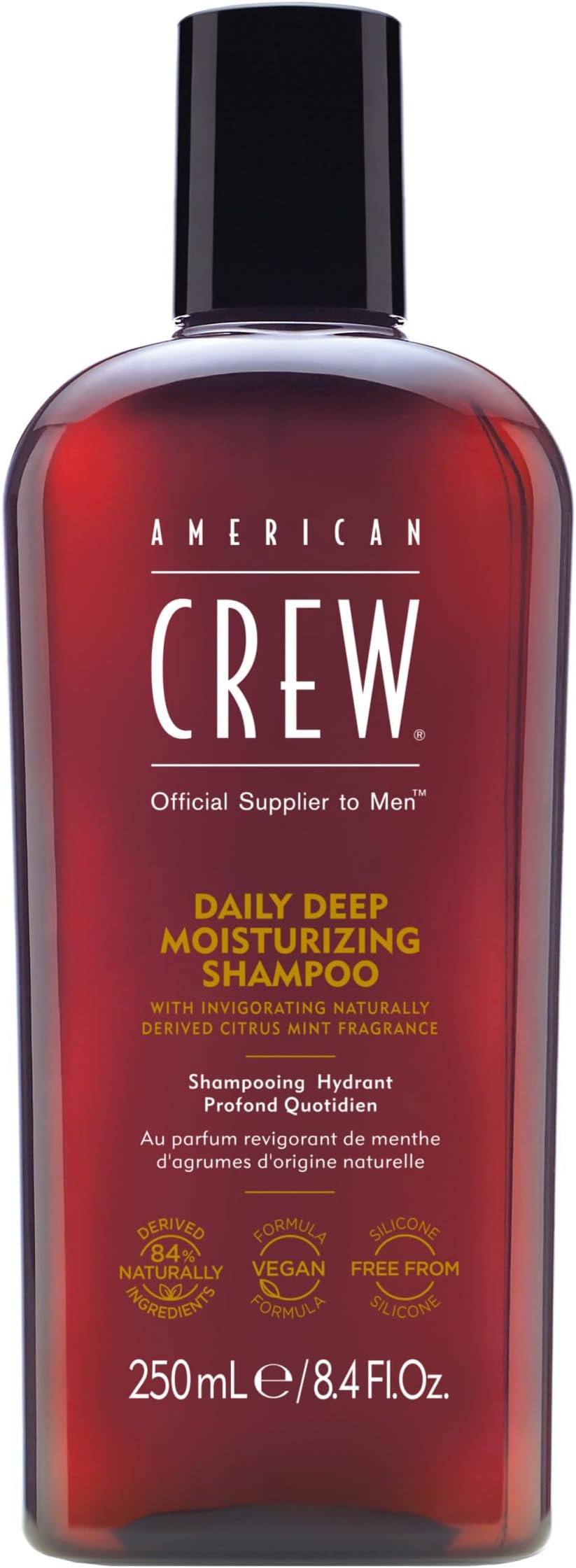 American Crew Daily Deep Moisturising Shampoo 250ml Vegan Silicone Free