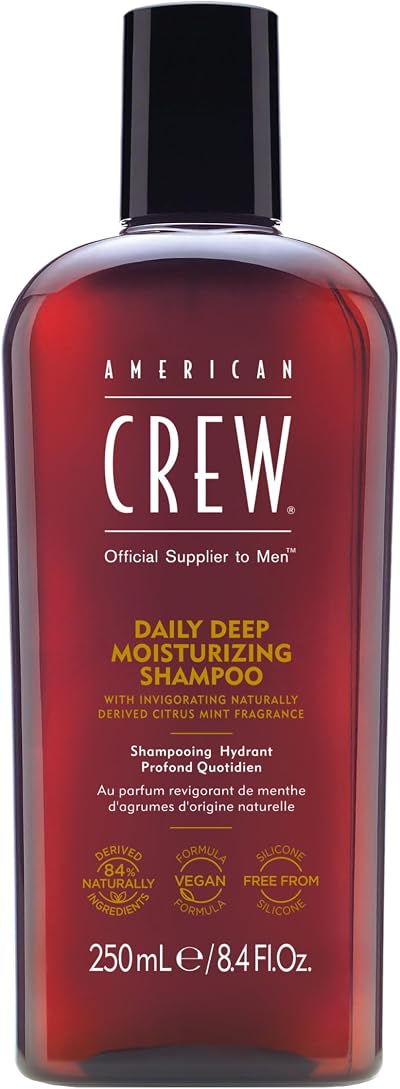 American Crew Daily Deep Moisturising Shampoo 250ml Vegan Silicone Free