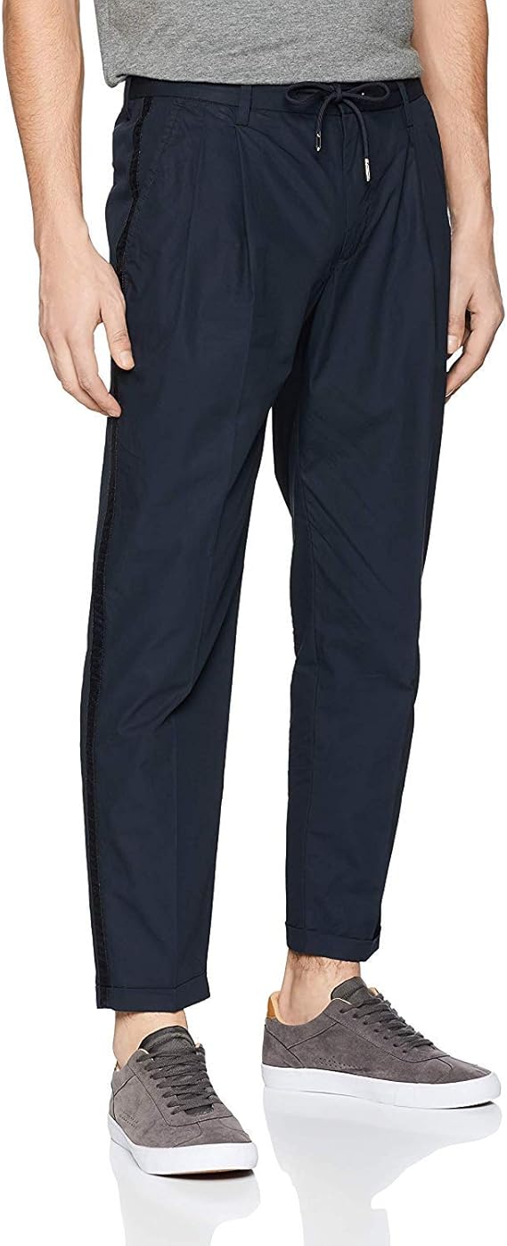 Armani Exchange Cotton Linen Denim Pantalon, Bleu (Navy 1510), W28/L32