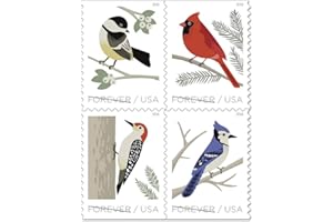 USPS Forever Stamp Sheets Featuring Birds (1 Sheet, Birds in Winter) Scott 5390