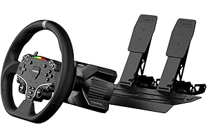 MOZA R3 Wheel and Pedals Bundle for PC Version R3 Direct Drive Base, ES Lite Steering Wheel, SR-P Lite Pedals and Table Clamp