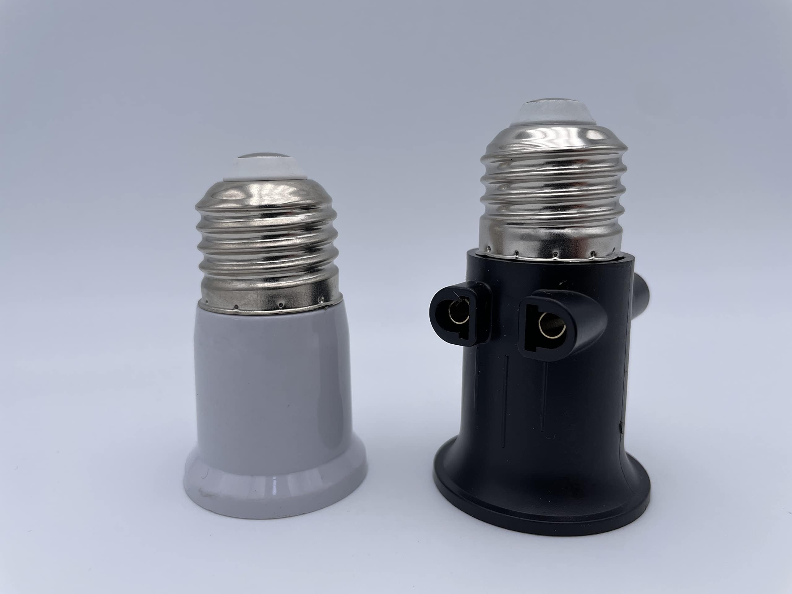 E27 Screw Socket with 2 Standard Sockets