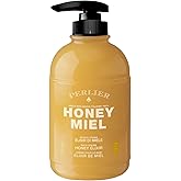 Perlier Sweet Honey Miel Shower & Bath Cream - Nourishing & Soothing Luxury Bath Cream Made with 100% Organic Italian Honey for Deep Moisturization and Hydration (16.9 Fluid Oz.)