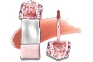 Mistine Makeup Lip Gloss Lip Plumber Non-sticky Tinted Lip Gloss Infused with 1% Peptide Finish Lip Tint Hydrating Lifter Gloss Lightweight Feeling Lip Oil J01 Until Sunset Limited Edition 0.1 fl oz