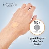JFA Medical Washproof Spot Plasters 22 x 22mm 100 Plasters Per Box view 8
