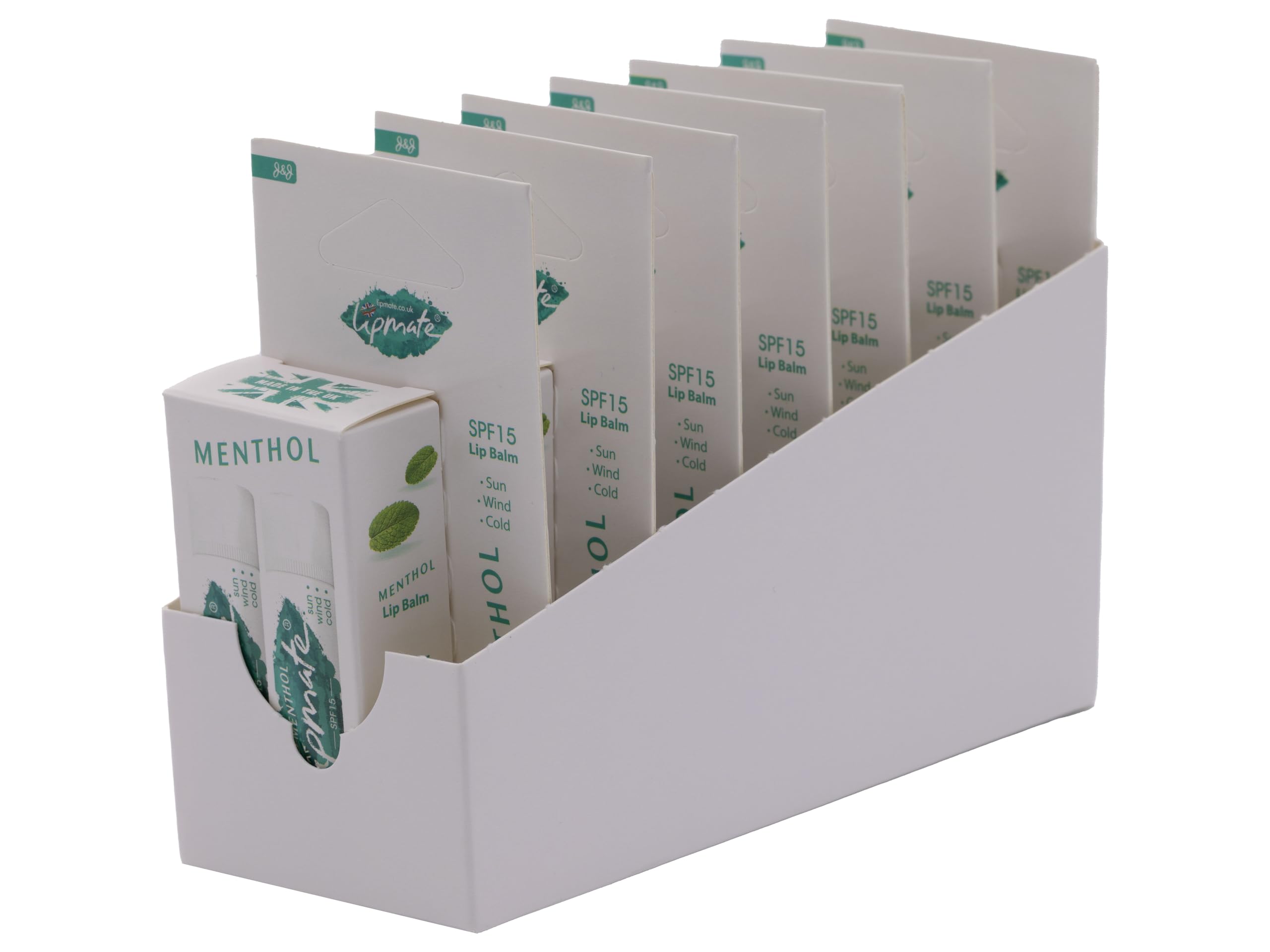 Lipmate Menthol Lip Balm, Box Pack of 14 Lipbalms (7 x 2) Hydrating, Sun Protection, Moisturizing, Softening Lipcare