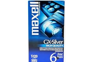 Maxell 214016 120 Minute Gx Silver Video Tape