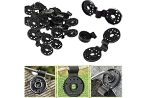 NENRTE Shade Cloth Heavy Duty Lock Grip, 50 Pcs Shade Cloth Plastic Clips Windproof Awning Clamp Grip, Greenhouse Shade Cloth Fix Clamp Tent Clips Accessory for Garden Netting Sun Shade Net