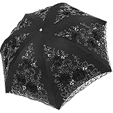 Honeystore Vintage Lace UV Sun Parasol Folding 3D Flower Embroidery Umbrella
