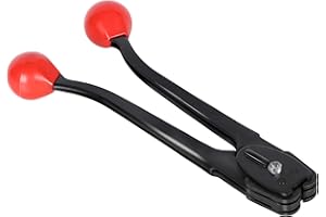 Hawaminent Sealer&Crimper Tool Double Notched Front Action - 5/8" Metal Banding Strapping with High Strength Sealing Action & Ergonomic Design & Harden Steel for Heavy Duty High Tensile Pallet Packing